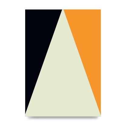 Abstract Shape Mustard One Wall Art - unframed print