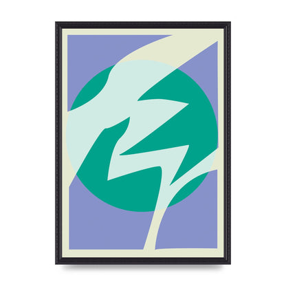Soft Tone Abstract Lilac Four Art For The Home - A2 framed