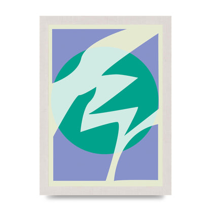 Soft Tone Abstract Lilac Four Art For The Home - A4 framed