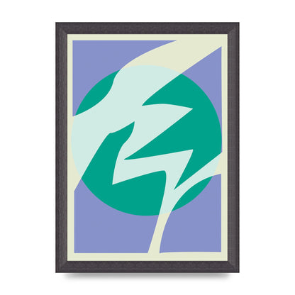 Soft Tone Abstract Lilac Four Art For The Home - A4 framed