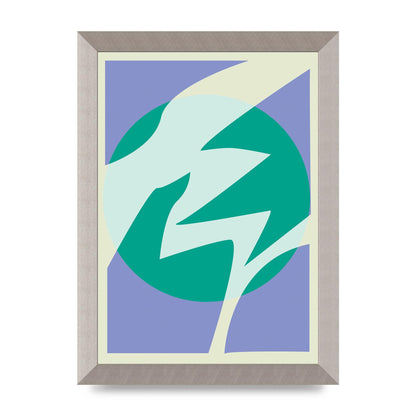 Soft Tone Abstract Lilac Four Art For The Home - A4 framed