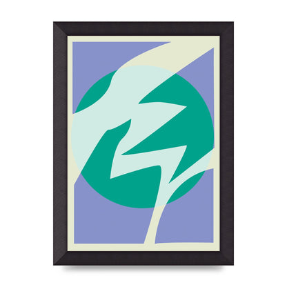 Soft Tone Abstract Lilac Four Art For The Home - A4 framed