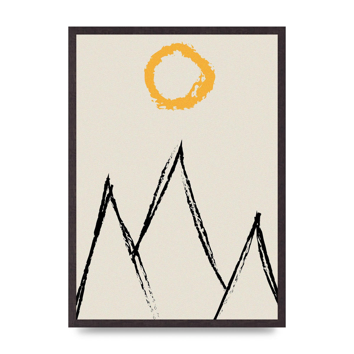 Abstract Landscape Sun Art For The Home - A2 framed