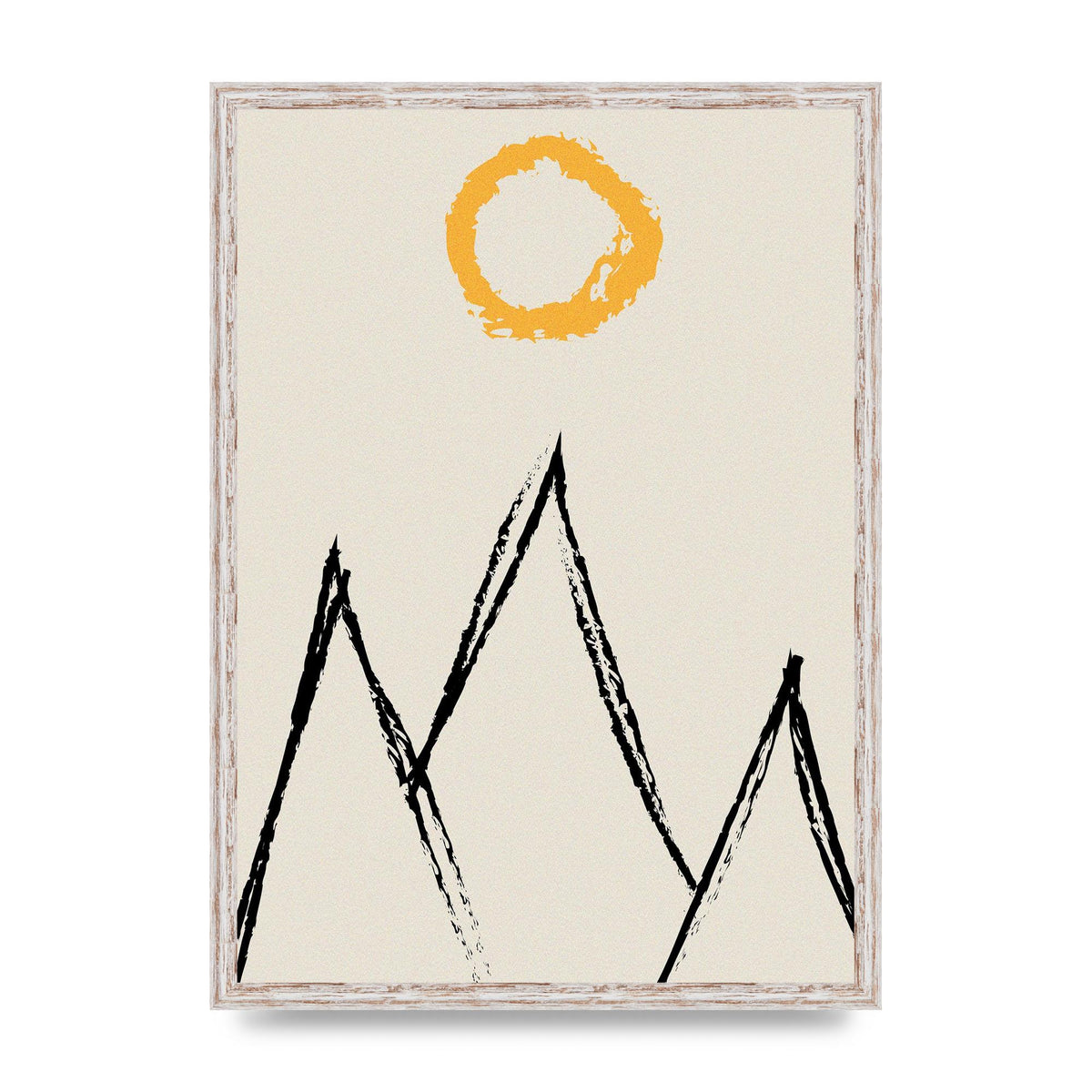 Abstract Landscape Sun Art For The Home - A2 framed