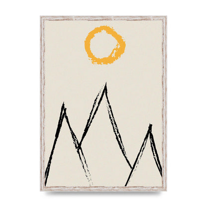 Abstract Landscape Sun Art For The Home - A2 framed