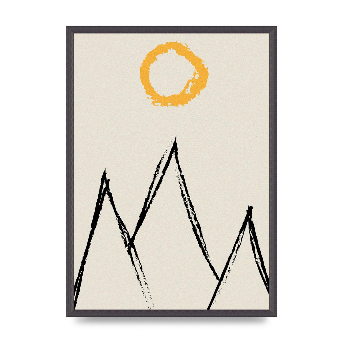 Abstract Landscape Sun Art For The Home - A2 framed