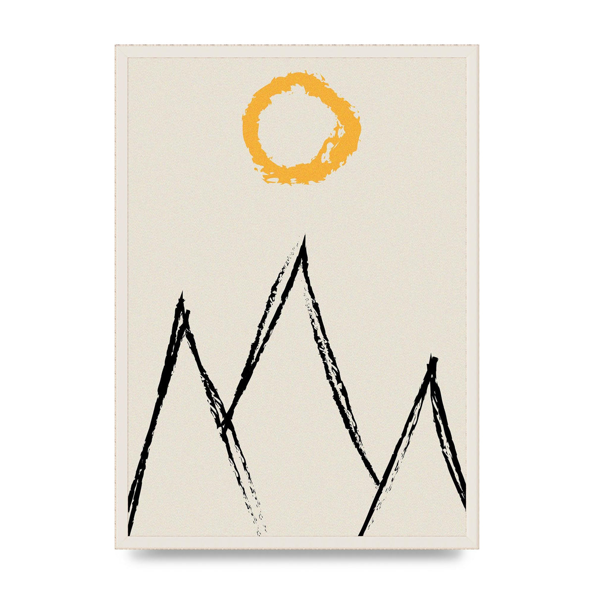 Abstract Landscape Sun Art For The Home - A2 framed