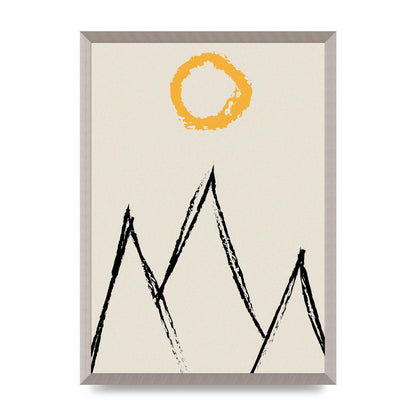 Abstract Landscape Sun Art For The Home - A2 framed