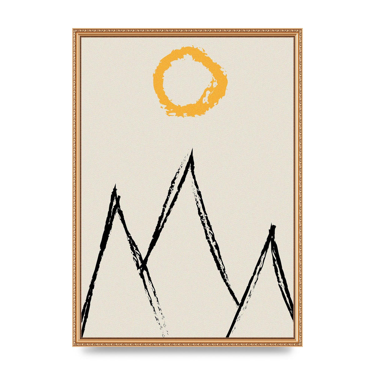 Abstract Landscape Sun Art For The Home - A2 framed