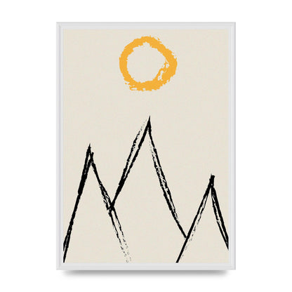 Abstract Landscape Sun Art For The Home - A2 framed
