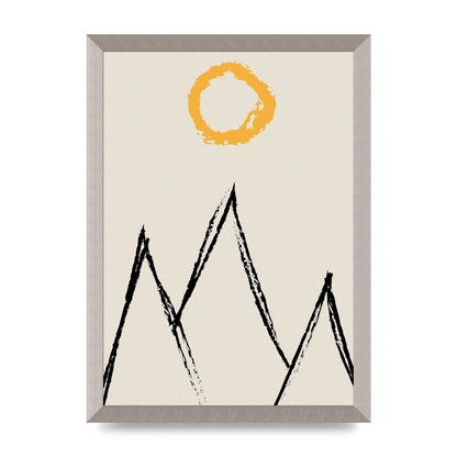 Abstract Landscape Sun Art For The Home - A3 framed