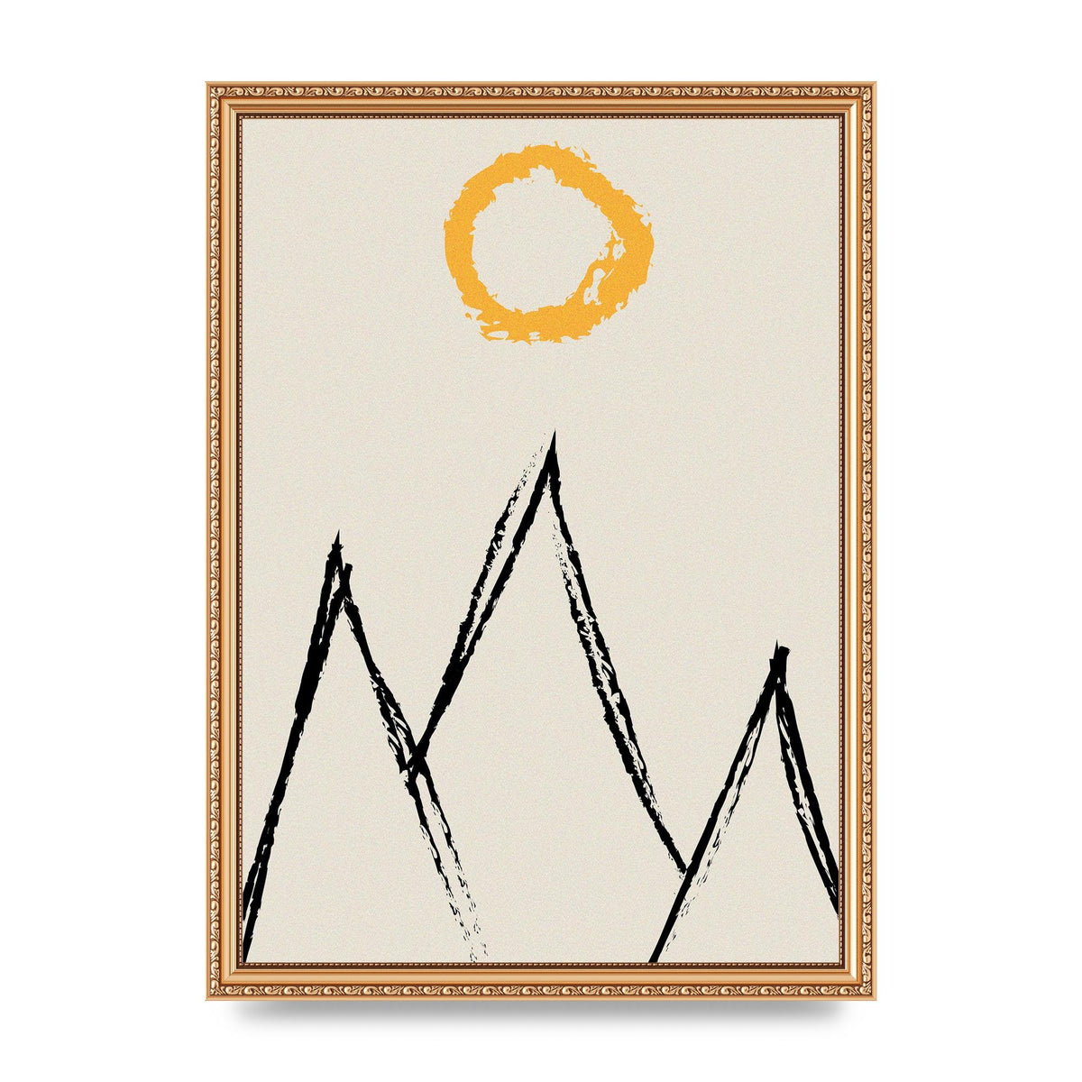 Abstract Landscape Sun Art For The Home - A3 framed