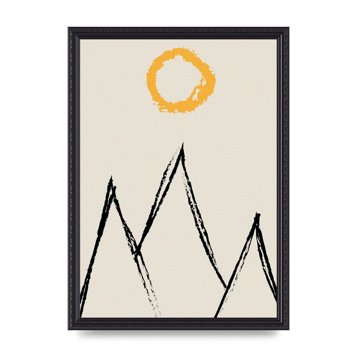 Abstract Landscape Sun Art For The Home - A3 framed