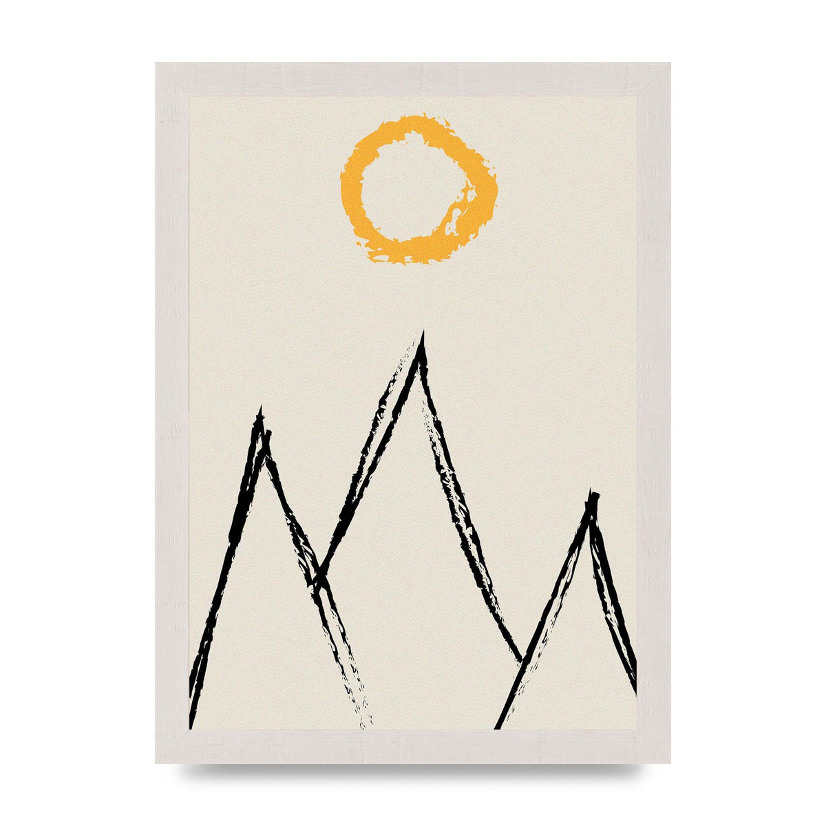 Abstract Landscape Sun Art For The Home - A4 framed