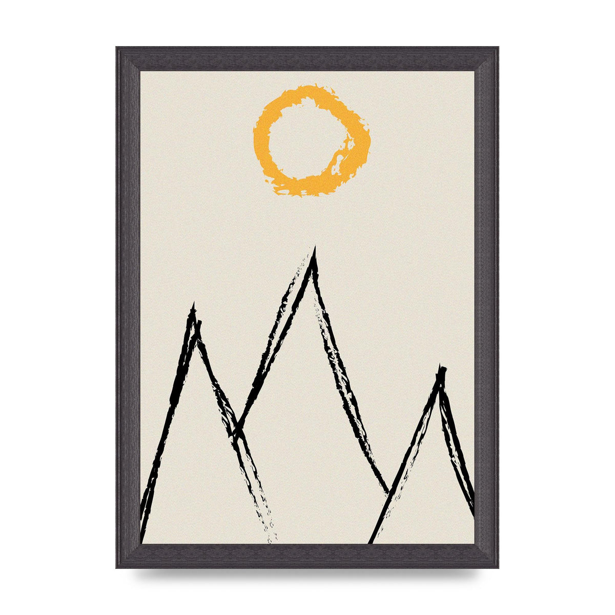 Abstract Landscape Sun Art For The Home - A4 framed