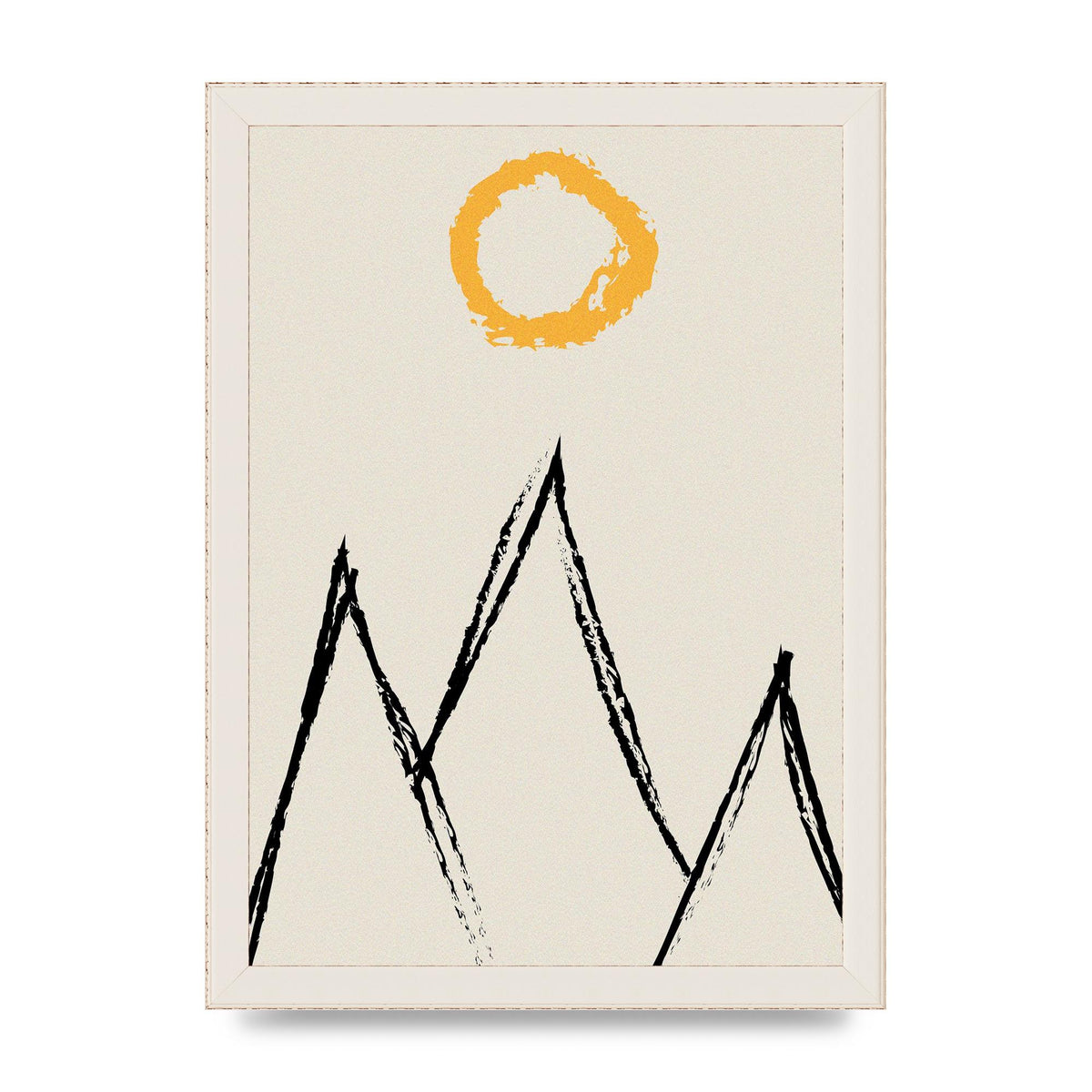 Abstract Landscape Sun Art For The Home - A4 framed