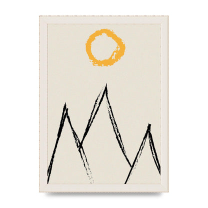 Abstract Landscape Sun Art For The Home - A4 framed