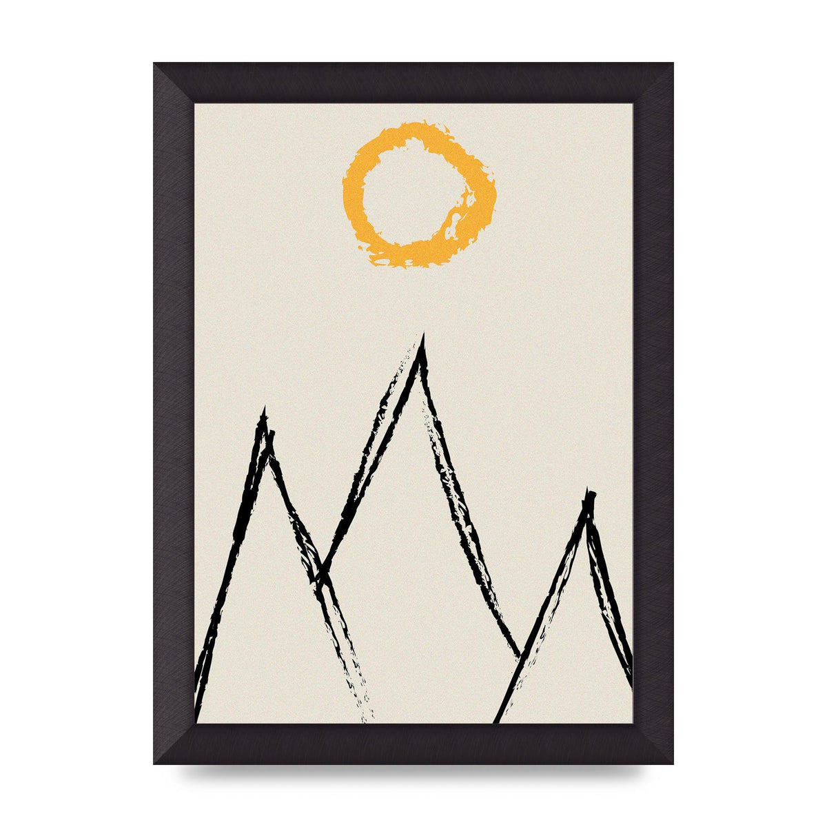 Abstract Landscape Sun Art For The Home - A4 framed