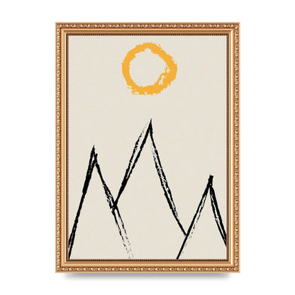 Abstract Landscape Sun Art For The Home - A4 framed