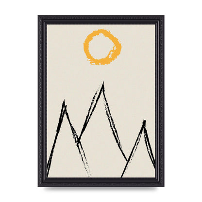 Abstract Landscape Sun Art For The Home - A4 framed
