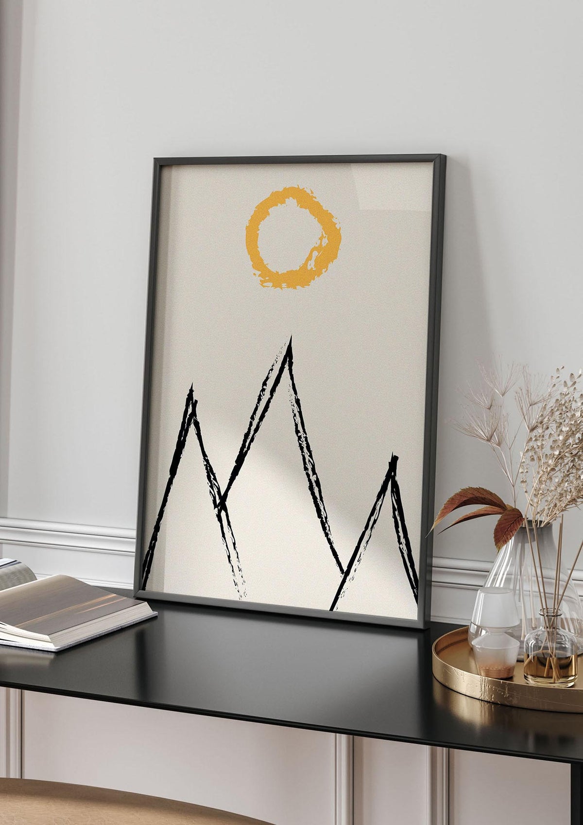 Abstract Landscape Sun Art For The Home - living room 4