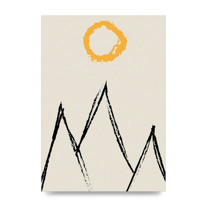 Abstract Landscape Sun Art For The Home - unframed print