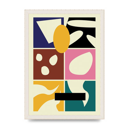 Abstract Collage Mixed Colour One Art For The Home - A3 framed