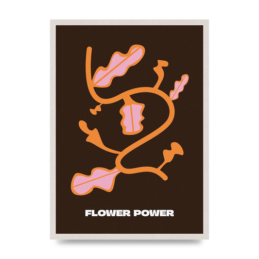 Flower Power Wall Art - A2 framed