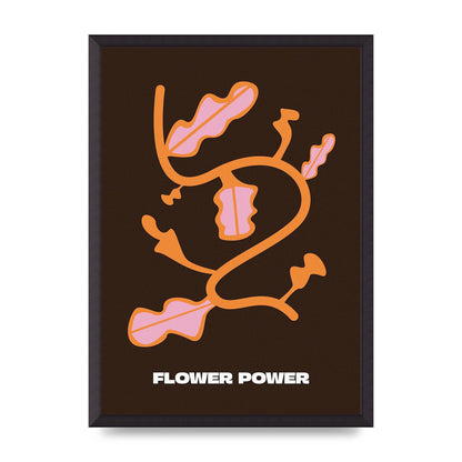 Flower Power Wall Art - A2 framed