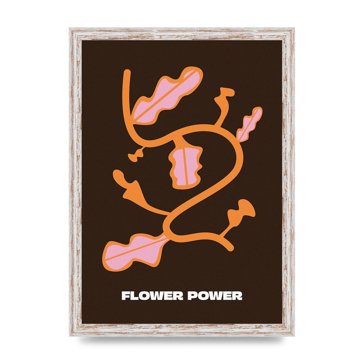 Flower Power Wall Art - A3 framed