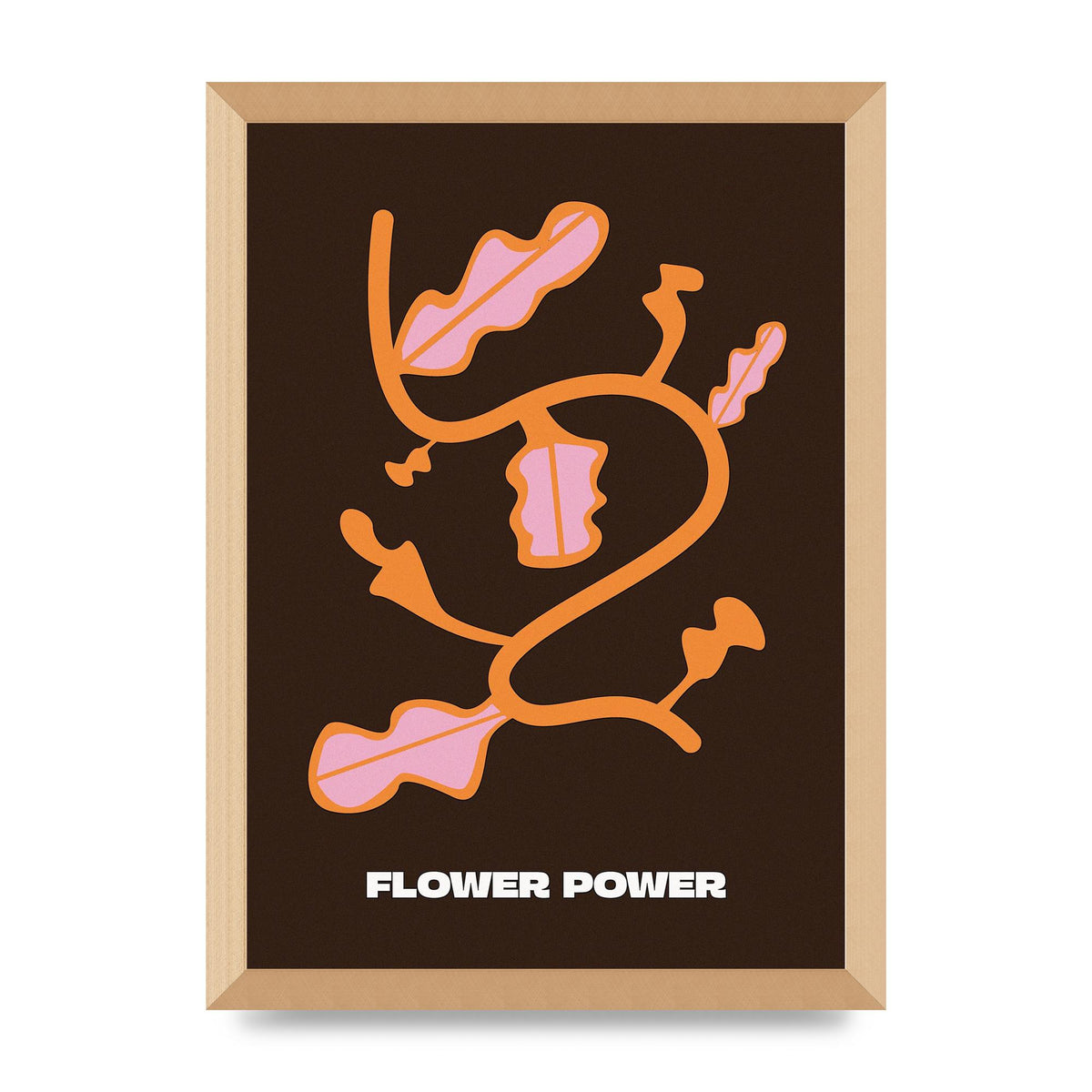 Flower Power Wall Art - A3 framed