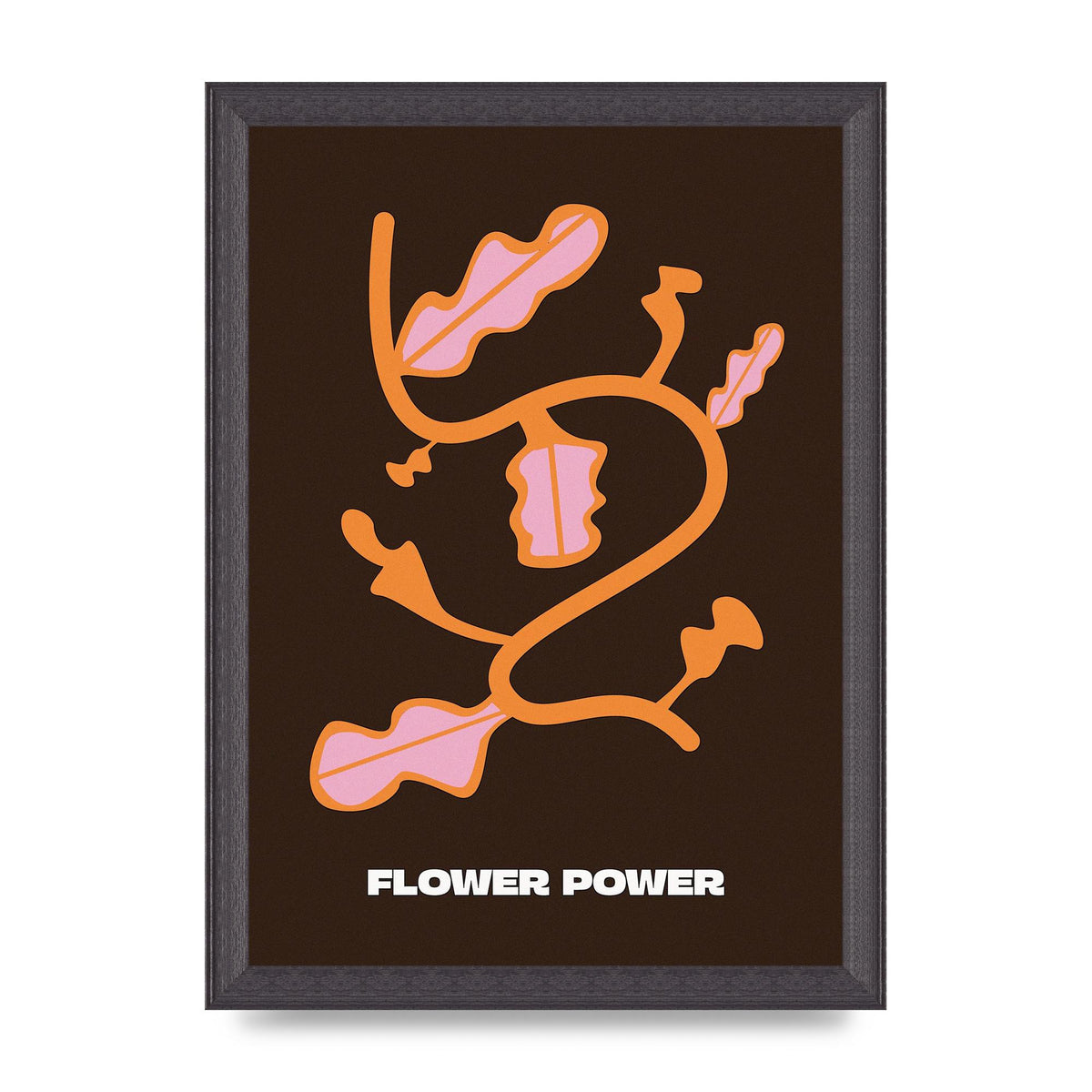 Flower Power Wall Art - A4 framed