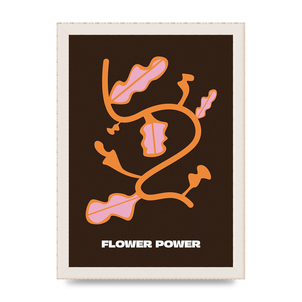 Flower Power Wall Art - A4 framed