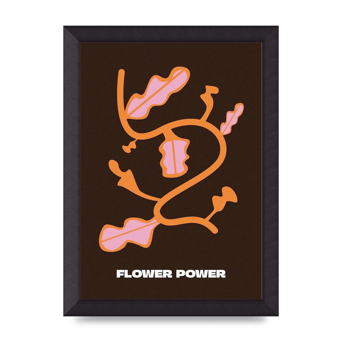 Flower Power Wall Art - A4 framed