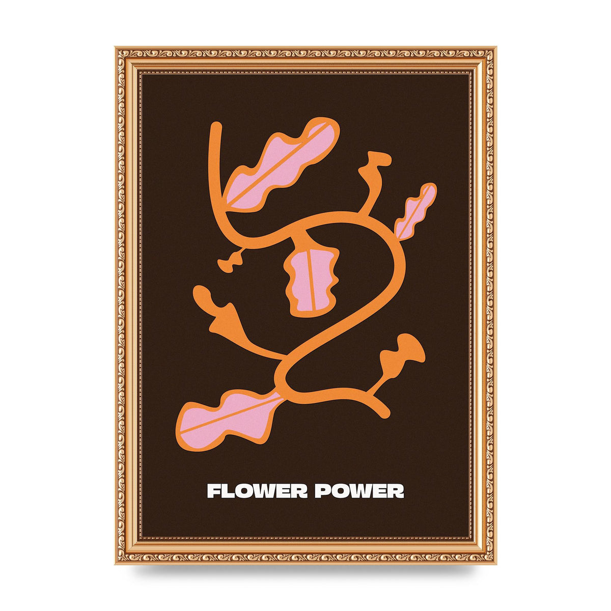 Flower Power Wall Art - A4 framed