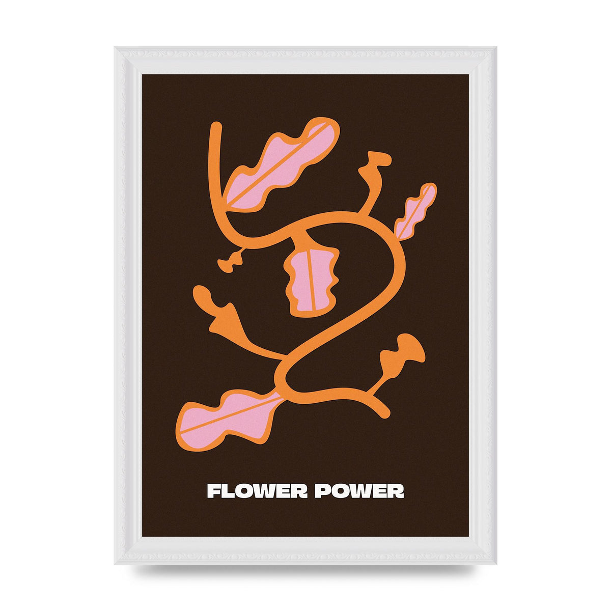 Flower Power Wall Art - A4 framed