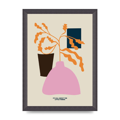 Little Things Still Life Art For The Home - A4 framed