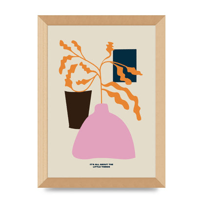 Little Things Still Life Art For The Home - A4 framed