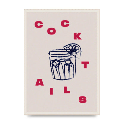 Cocktails" Wall Art - A2 framed