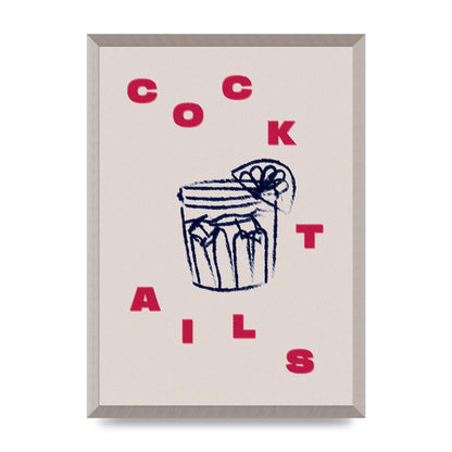 Cocktails" Wall Art - A2 framed