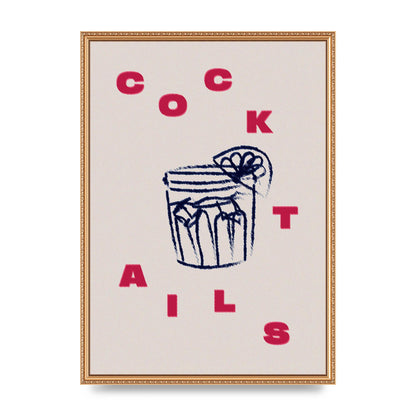 Cocktails" Wall Art - A2 framed