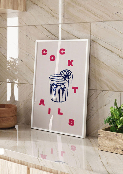 Cocktails" Wall Art - kitchen 2