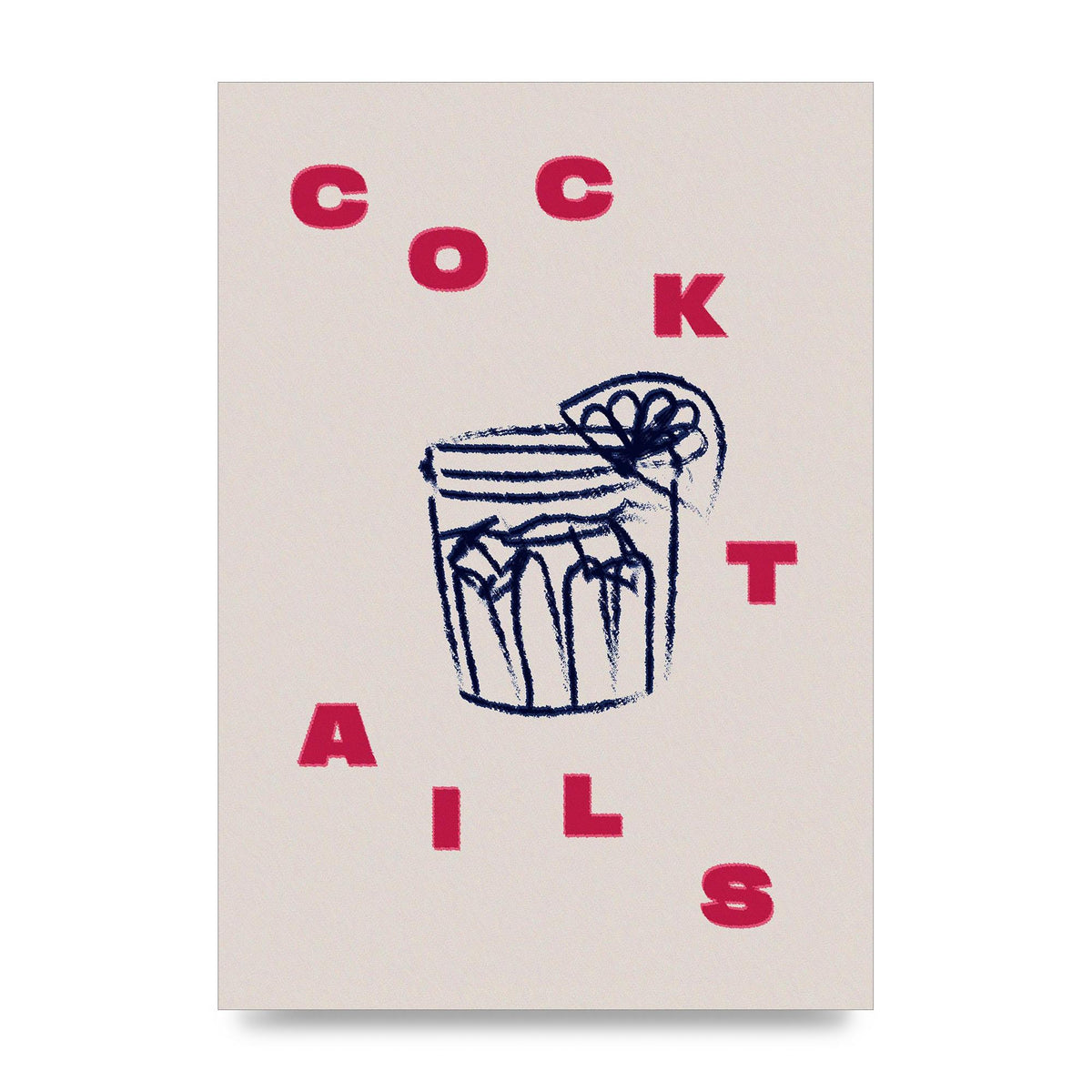 Cocktails" Wall Art - unframed print