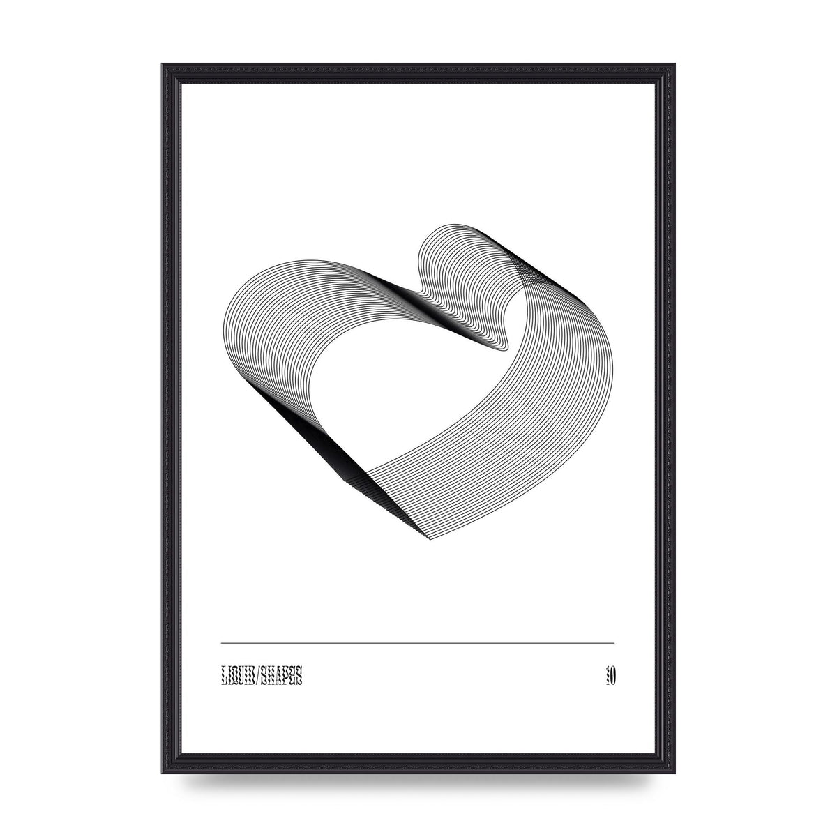 Liquid Shapes Ten Art For The Home - A2 framed
