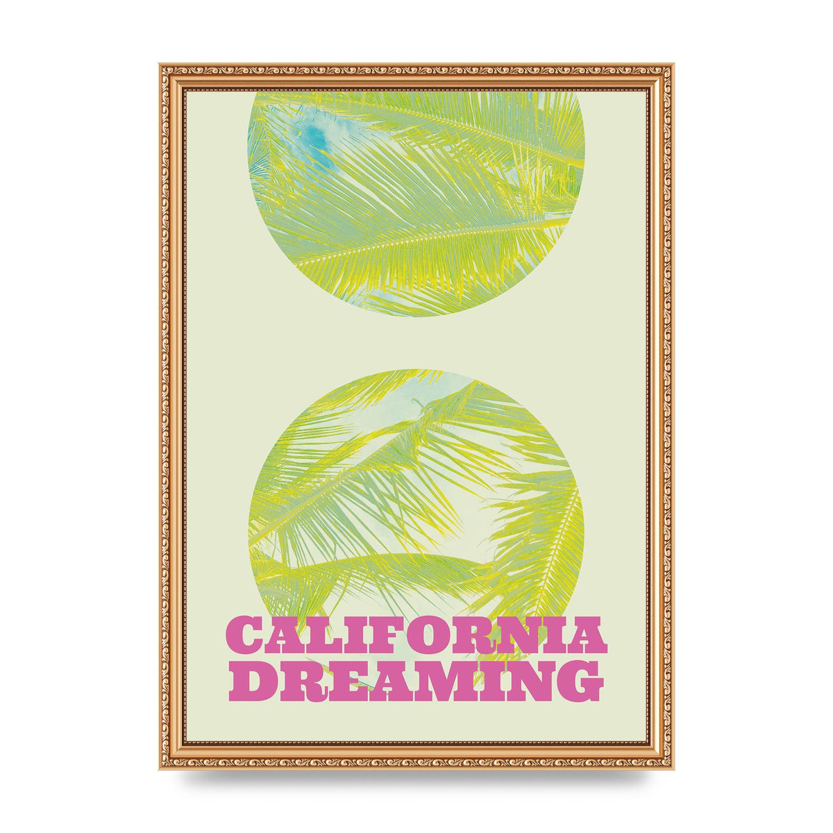 California Dreaming Printed Poster - A3 framed