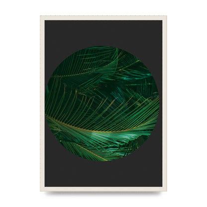 Black Back Green Plant Disc Series Seven Art For The Home - A2 framed