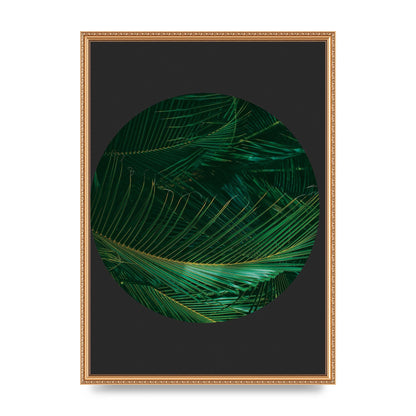 Black Back Green Plant Disc Series Seven Art For The Home - A2 framed