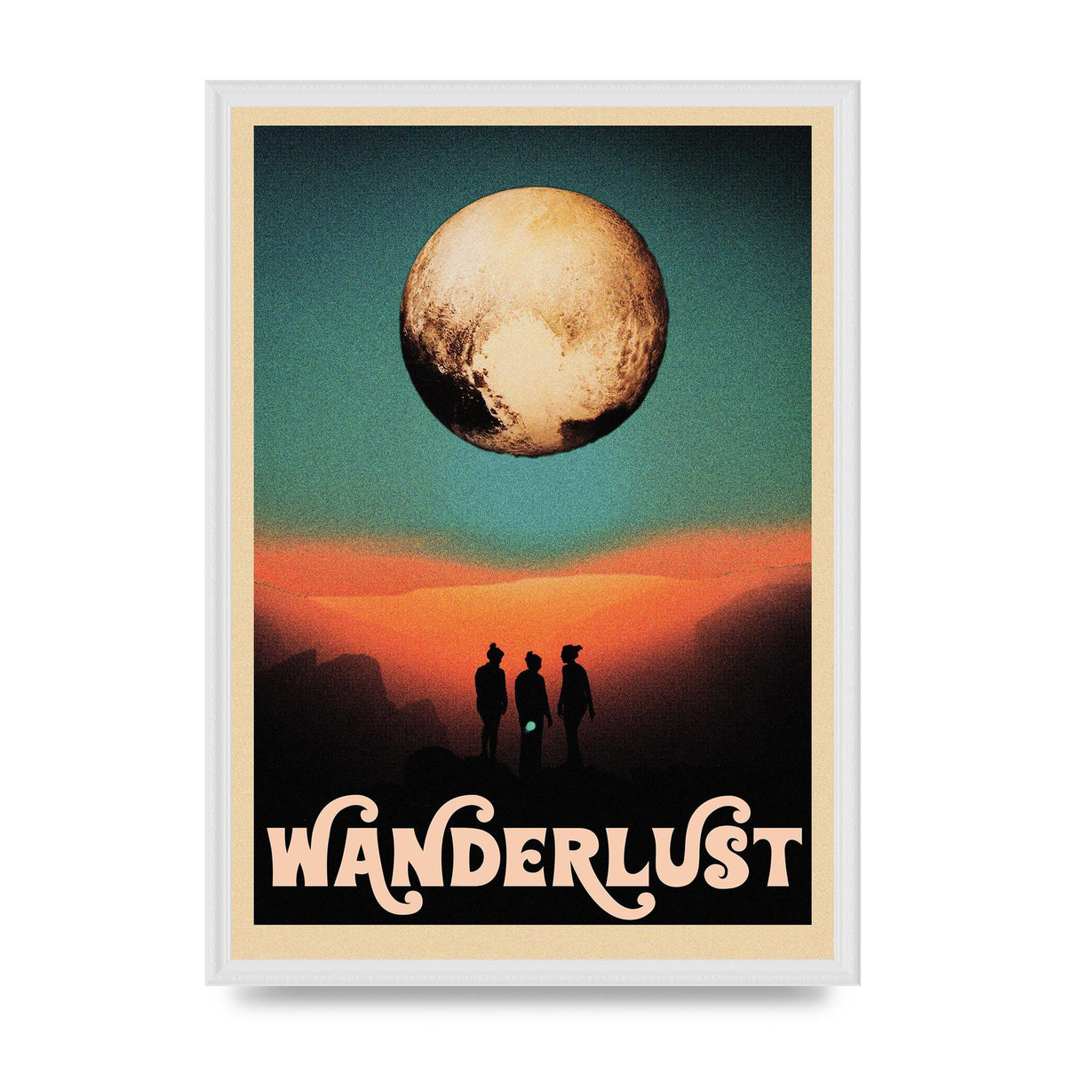 Wanderlust Wall Art - A2 framed