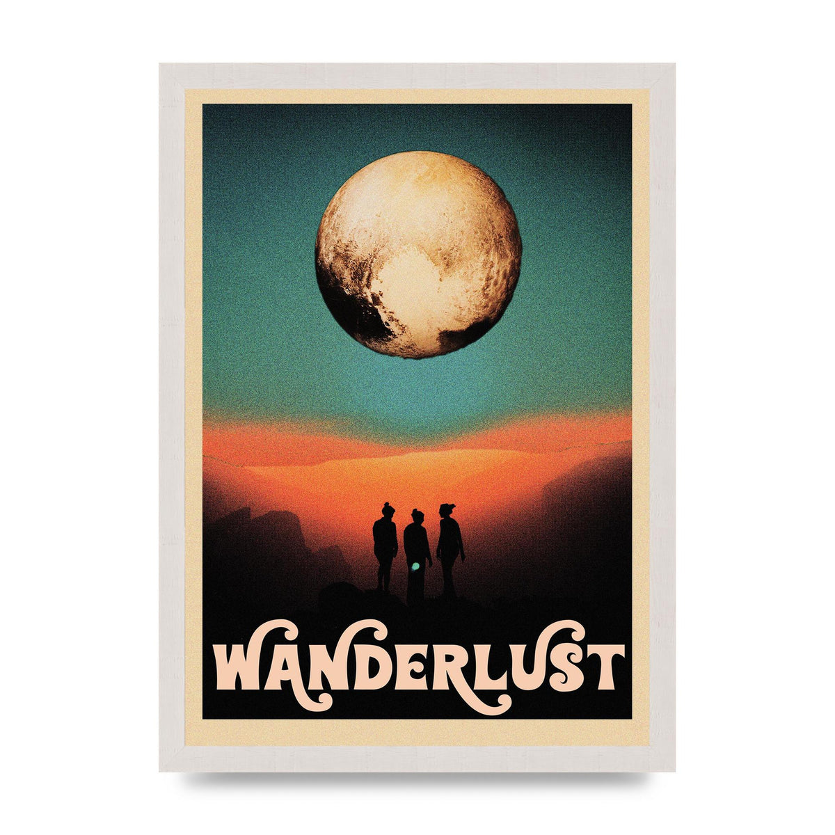 Wanderlust Wall Art - A3 framed