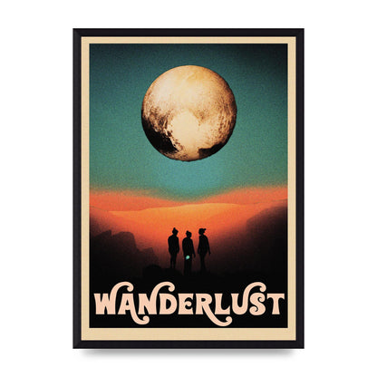 Wanderlust Wall Art - A3 framed